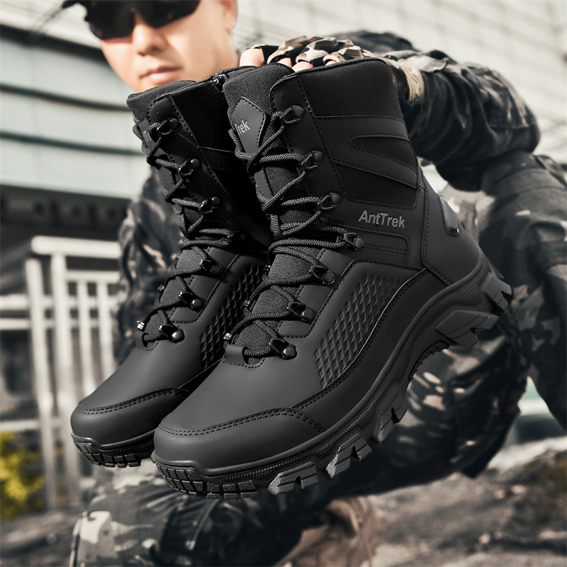 Men'S Fashion Videos - Herren Wild-Trainingsstiefel für alle Jahreszeiten, rutschfeste,