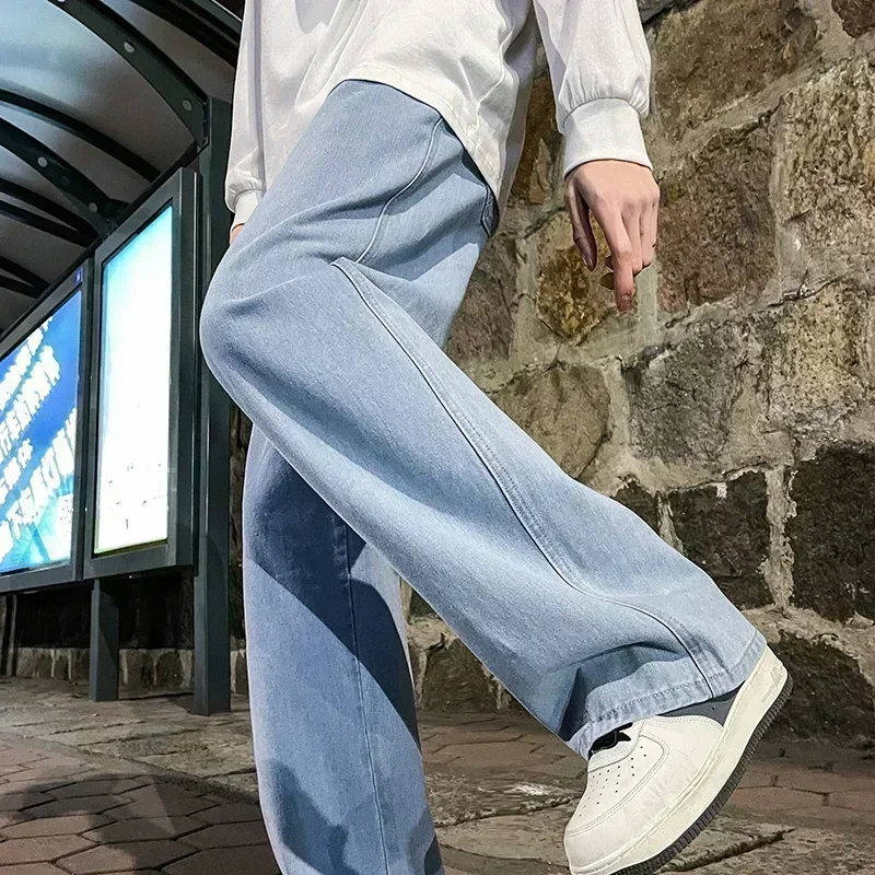 Koreanischer Streetwear-Stil,  – Men'S Fashion Grey Jeans Bewertung und Preis