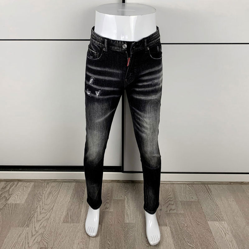Street Fashion männer Enge Sch – Men'S Fashion Grey Jeans Bewertung und Preis