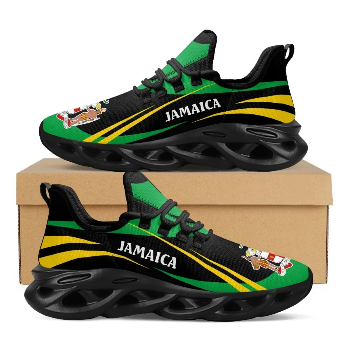 Jamaika Flagge Drucken Schuhe  – Mens Fashion Trainers Bewertung und Preis