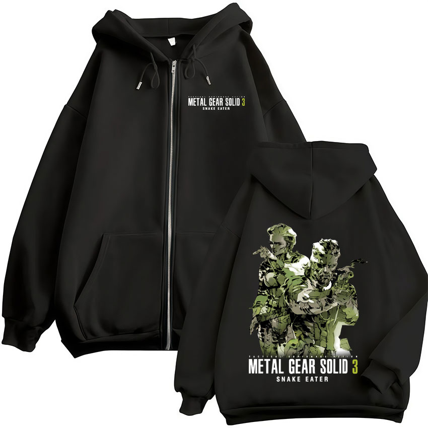 Game Metal Gear Solid 3 Snake  – Mens Fashion Zip Up Hoodies Bewertung und Preis