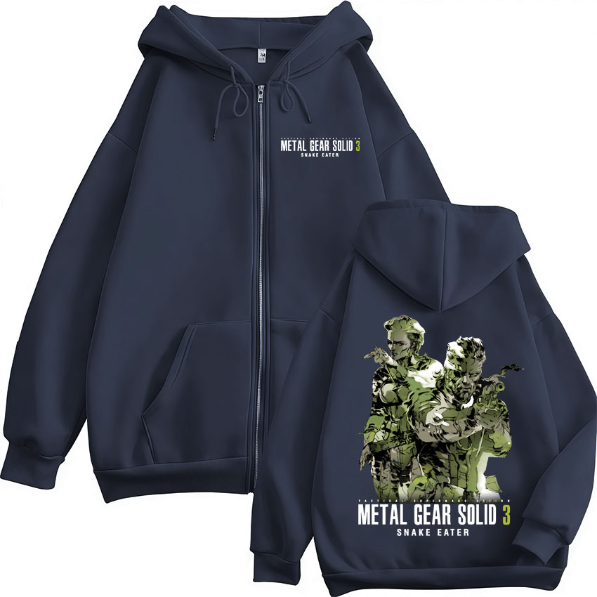 Game Metal Gear Solid 3 Snake  – Mens Fashion Zip Up Hoodies Bewertung und Preis