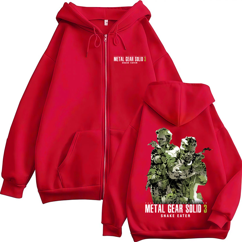 Game Metal Gear Solid 3 Snake  – Mens Fashion Zip Up Hoodies Bewertung und Preis