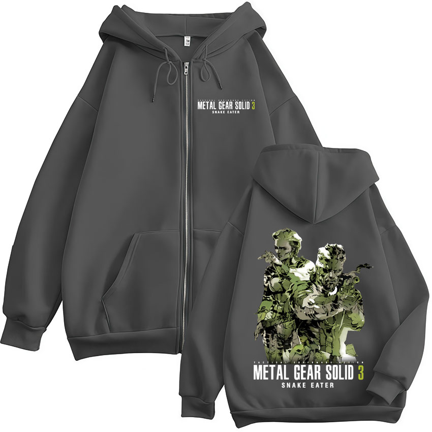 Game Metal Gear Solid 3 Snake  – Mens Fashion Zip Up Hoodies Bewertung und Preis
