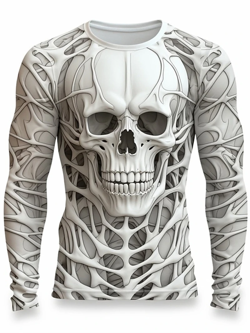 3D-Druck Skelett-Schädel-Muste – Men'S Fashion T Shirts Bewertung und Preis