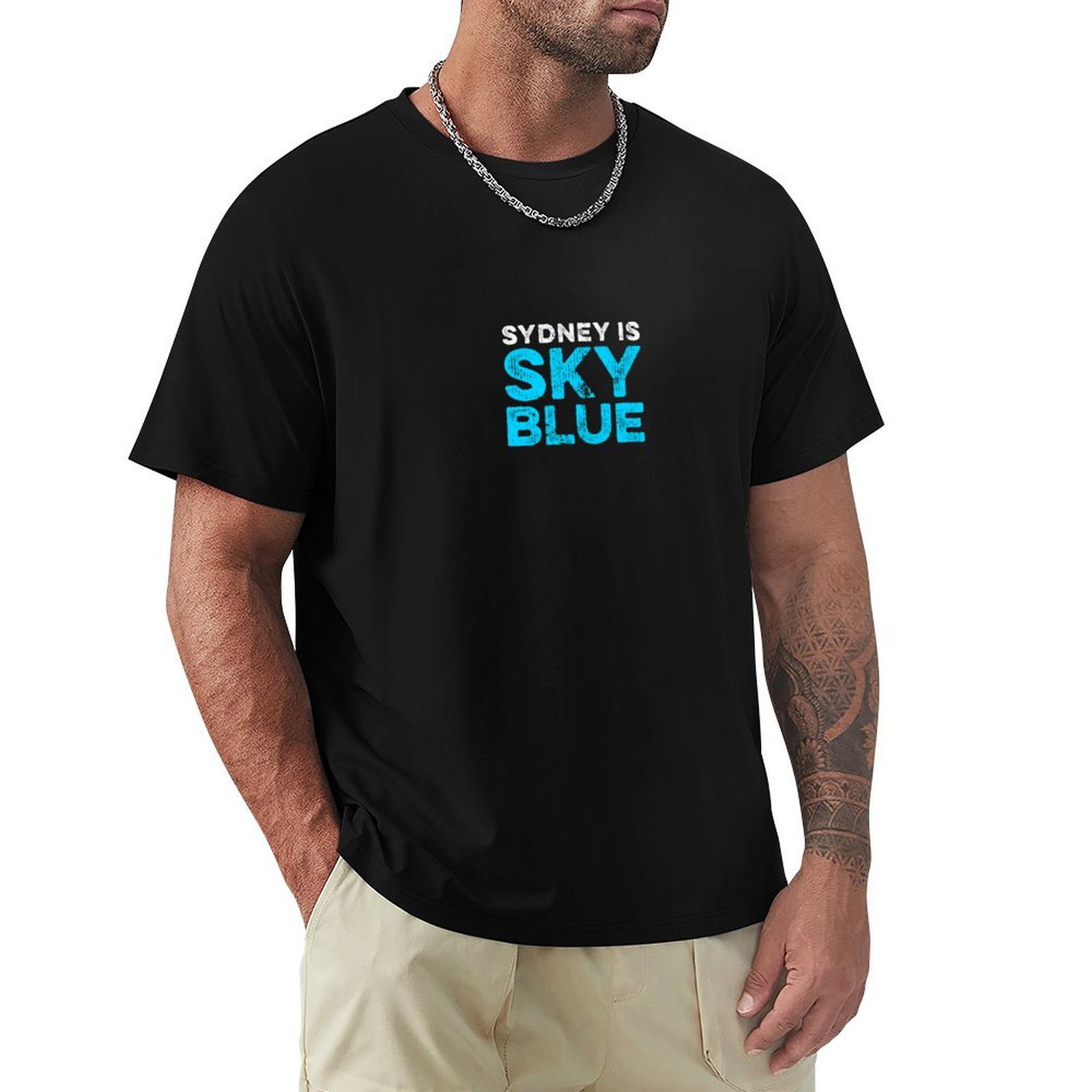 Sydney ist ein himmelblaues T- – Men'S Fashion Sydney Bewertung und Preis